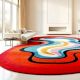 Handcrafted Wavy Multicolor Abstract Statement Living Rug